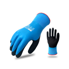 Anti-congélateur à basse température résistante à la doublure acrylique latex Gants de travail d&#39;hiver à l&#39;épreuve d&#39;hiver à l&#39;épreuve des eaux entièrement revêtu